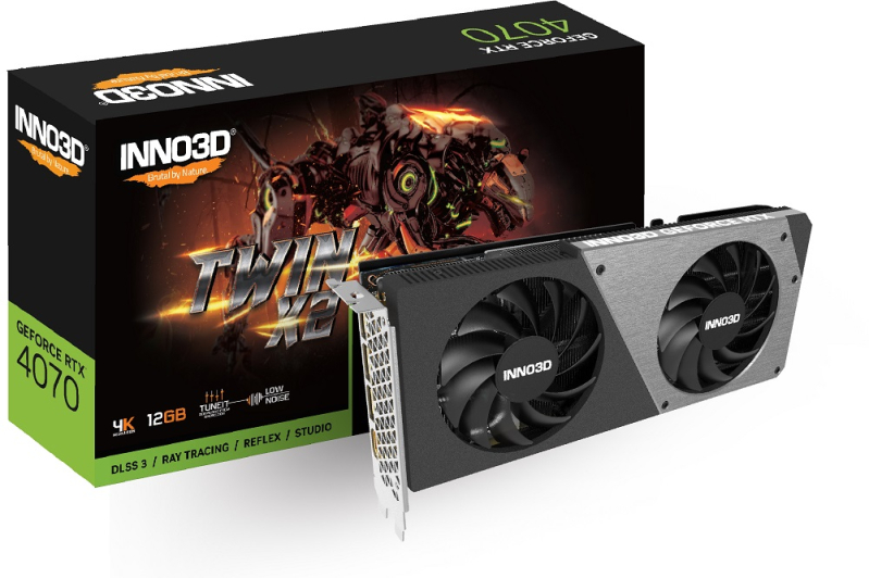 INNO3D GeForce RTX 4070 Twin X2 — gamingowa karta graficzna dla oszczędnych