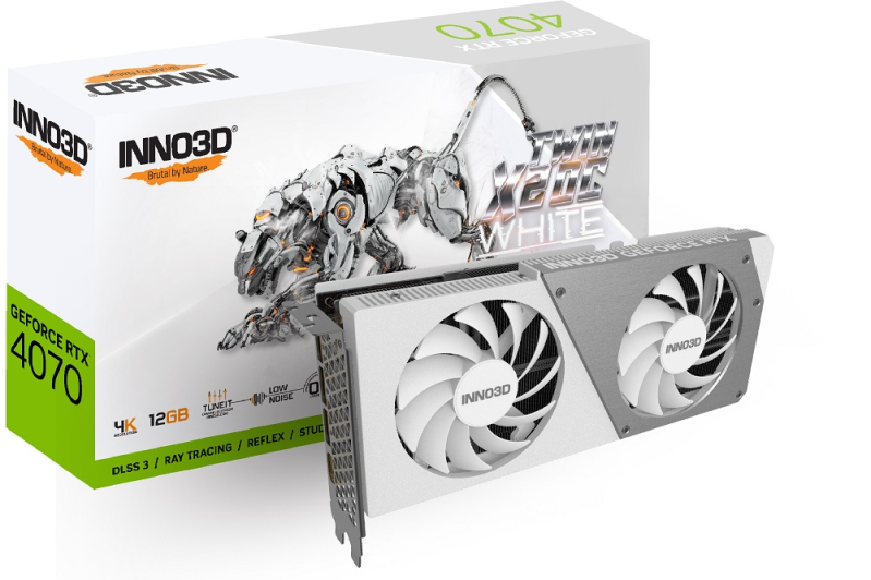 INNO3D GeForce RTX 4070 Twin X2 OC White — Ada Lovelace w śnieżnobiałym wydaniu