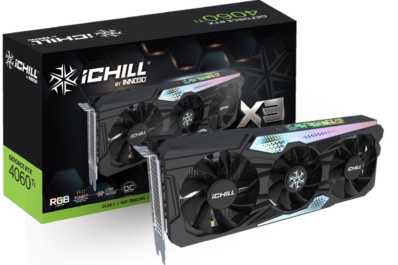 INNO3D GeForce RTX 4060 Ti 8 GB iCHILL X3 — firmowo podkręcona karta graficzna z zaawansowanym systemem chłodzenia