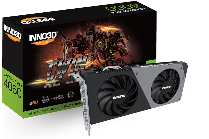 INNO3D GeForce RTX 4060 Twin X2 — wydajna karta graficzna dla oszczędnych graczy