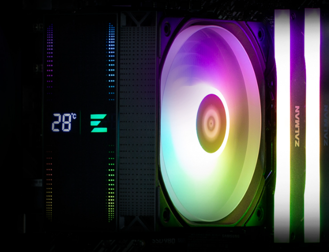 Zalman CNPS13X DS — elegancki cooler z wyświetlaczem LED