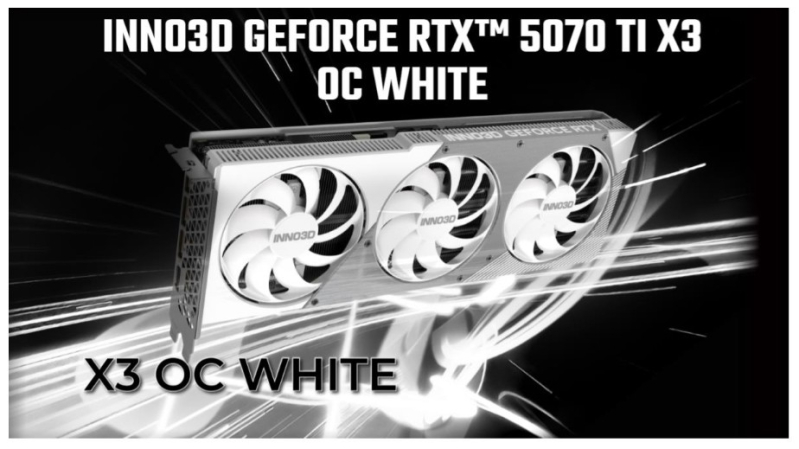 Karty graficzne INNO3D GeForce RTX 5070 Ti 16 GB już w sprzedaży w polskich sklepach