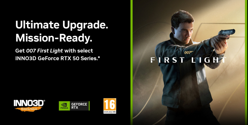 Nowa promocja INNO3D - gra 007 First Light z wybranymi kartami GeForce RTX 50