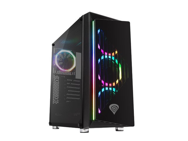 Obudowa Genesis Irid 400 RGB Midi Tower Wentylatory LED RGB