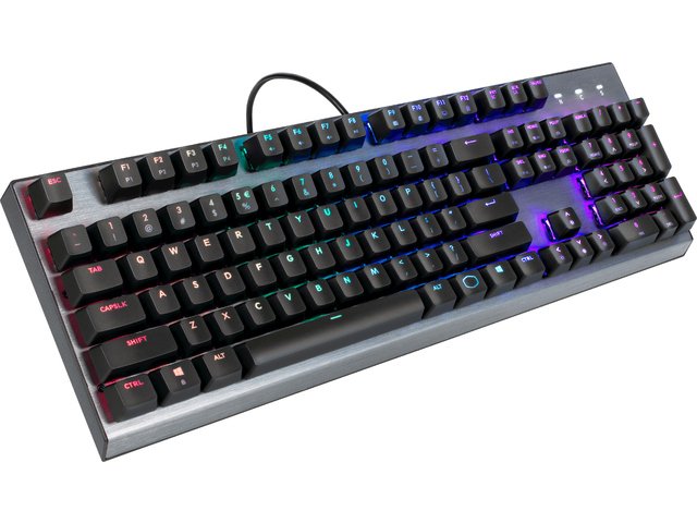Klawiatura dla graczy Cooler Master CK350 mechaniczna podświetlenie RGB Outemu Blue