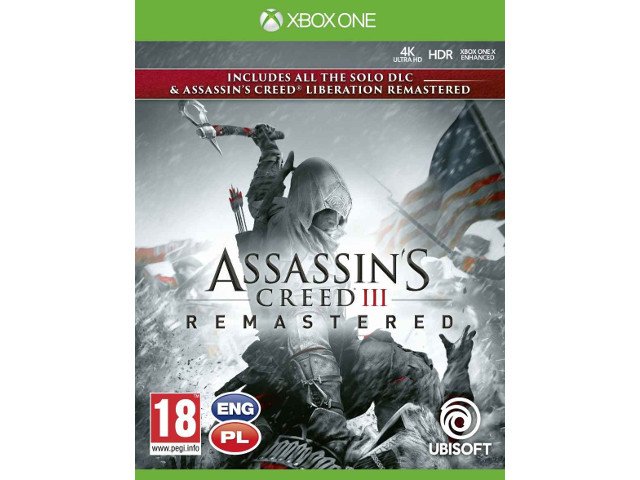 Assassin's Creed III Remastered + DLC + Liberation Remaster PL XONE
