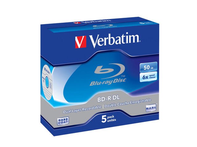 BD-R VERBATIM 50GB X6 (5 JEWEL CASE)