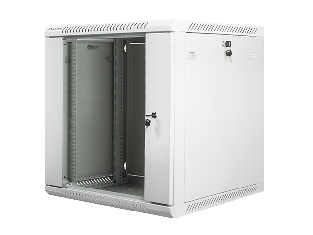 SZAFA INSTALACYJNA RACK WISZĄCA 19" 12U 600X600 SZARA LANBERG (FLAT PACK)