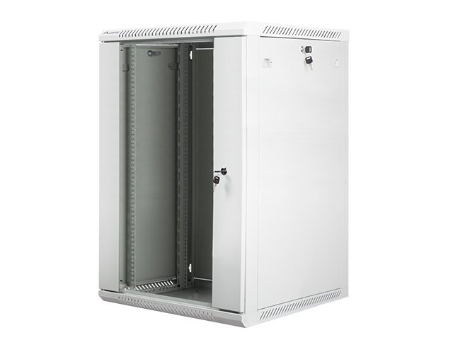 SZAFA INSTALACYJNA RACK WISZĄCA 19" 18U 600X600 SZARA LANBERG (FLAT PACK)