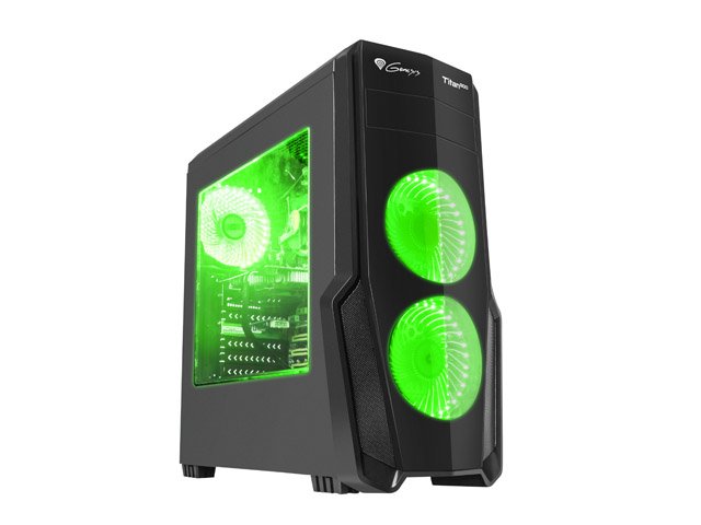 Obudowa Genesis Titan 800 Midi Tower z oknem 4xLED GREEN