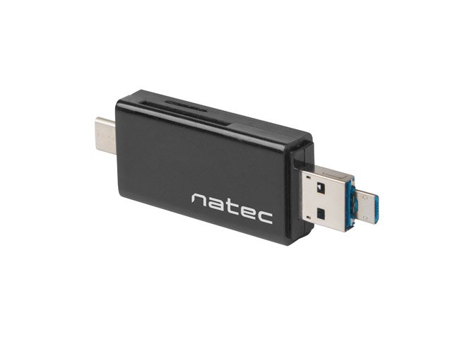 Czytnik kart pamięci SD Natec Earwig złącze USB typ A B C