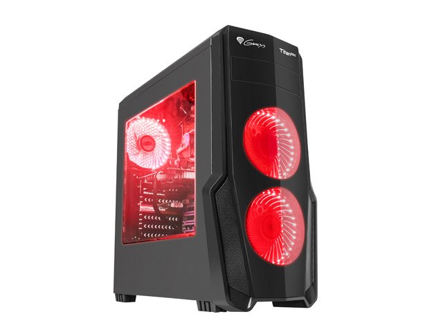 Obudowa Genesis Titan 800 Midi Tower z oknem 4xLED RED