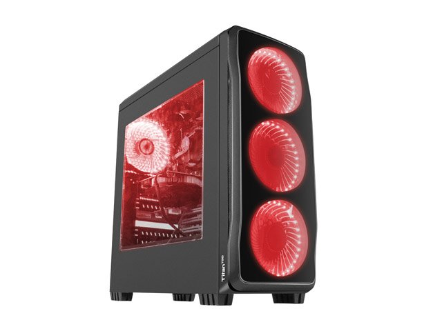 Obudowa Genesis Titan 750 Midi Tower z oknem 4xLED RED