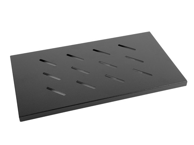 PÓŁKA DO SZAF 19" 600MM CZARNA LANBERG (1U/465X300MM UDŹWIG DO 20KG, MONTAŻ 4 PUNKTOWY)