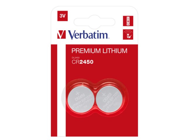 BATERIA VERBATIM LITOWA CR2450 (2 SZT BLISTER)